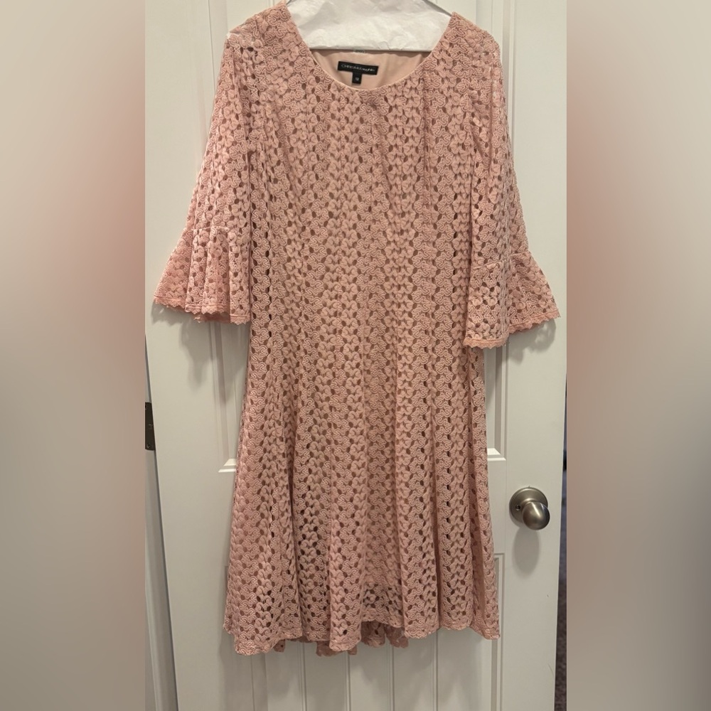 Chris McLaughlin Lovely Pink Lace Dress~ Size 12